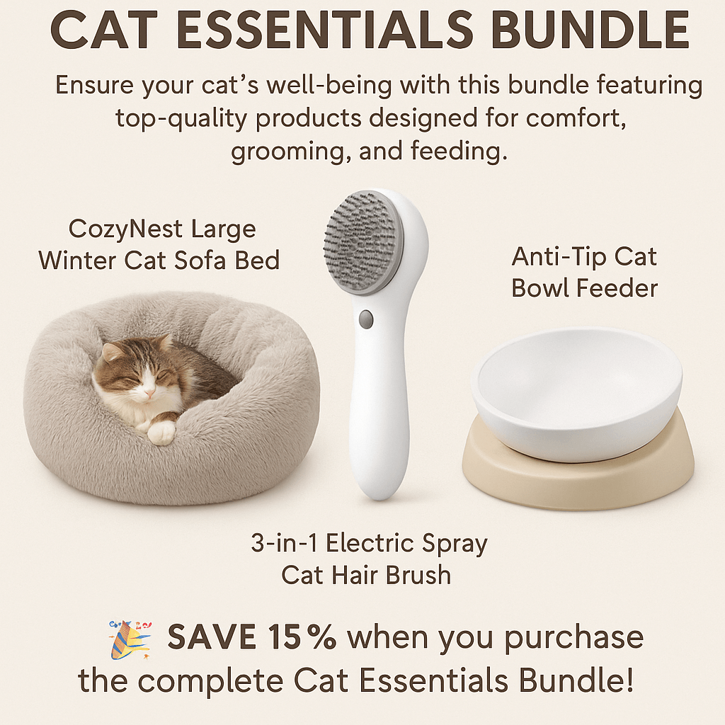 🐾 Cat Essentials Bundle 🐈 15% OFF